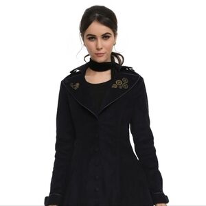 BBC Dr Who Navy Trench Coat - Hot Topic Size Medium